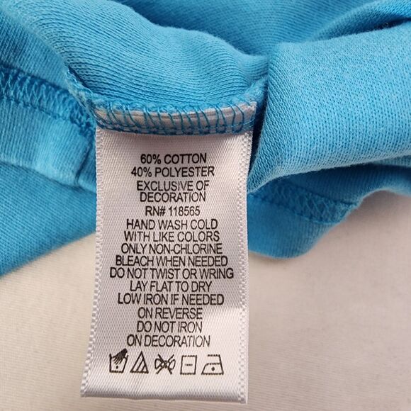 Quacker Factory Womens T Shirt Size Medium Short Sleeve Coral Embroidered Beaded - Picture 9 of 9